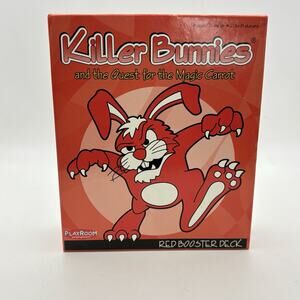 Killer Bunnies Red Booster Pack Playroom Entertainment Pre Owned. Incomplete.